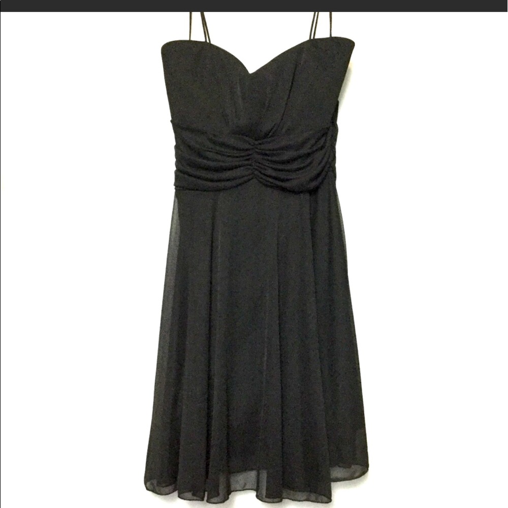 New Ruby Black Spaghetti Strap Mini-Dress (3XL)